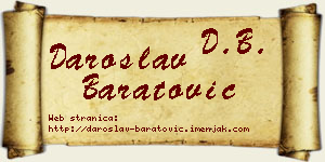 Daroslav Baratović vizit kartica